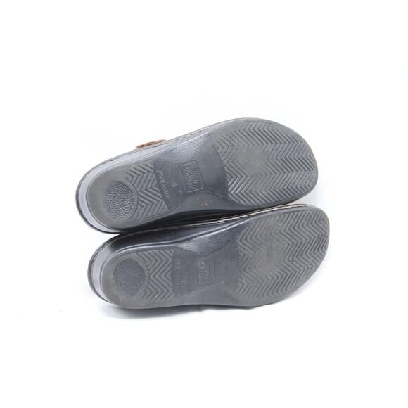 Finn Comfort Sandals Womens EU 39 US 8-8.5 Brown Leather Slides Comfort Flats - Picture 6 of 7